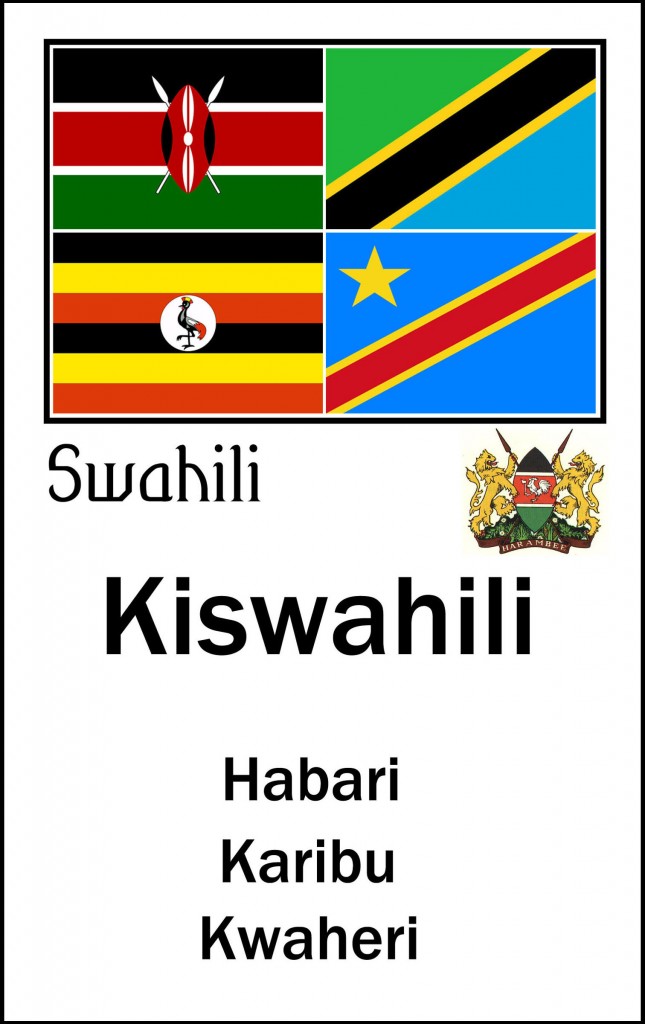flags of places where Swahili is spoken
