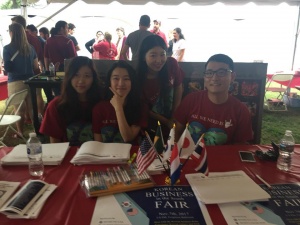 students at the CLC table during Bama Homecoming 2017