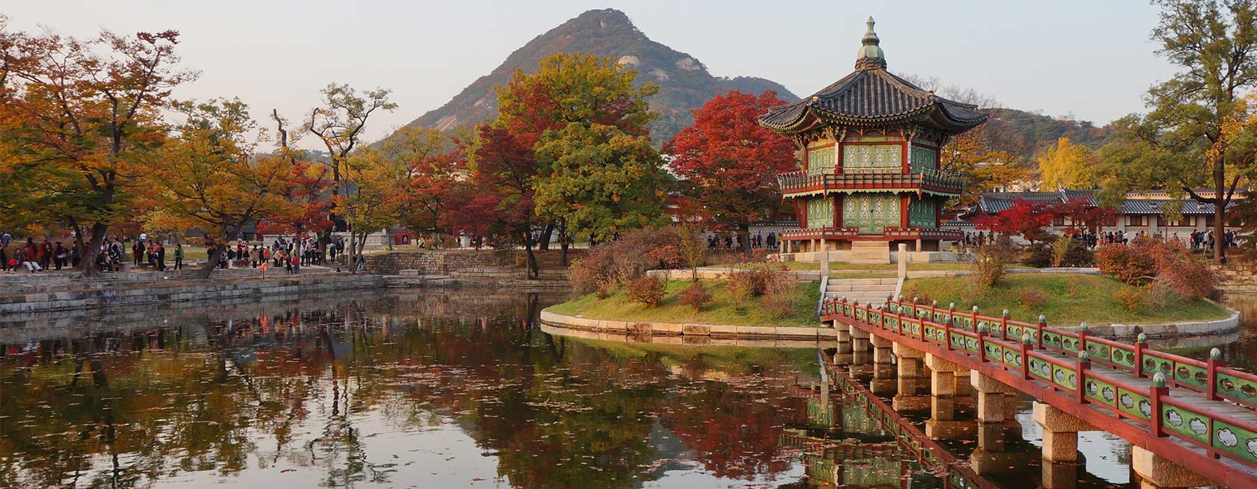 Gyeongbokgung Palace Hyangwonjeong Pavilion in Korea