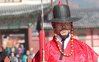 a man in traditional Korean clothing