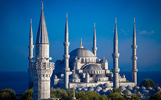 the Blue Mosque in Istanbul, Turkey